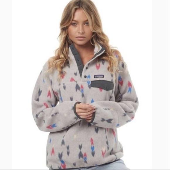 Patagonia Sweaters - Patagonia Women's Lightweight Synchilla Snap T Fleece Pullover Wish Tails Arrows